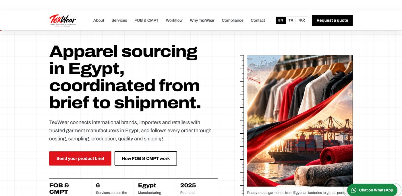 لقطة من موقع texwear.net